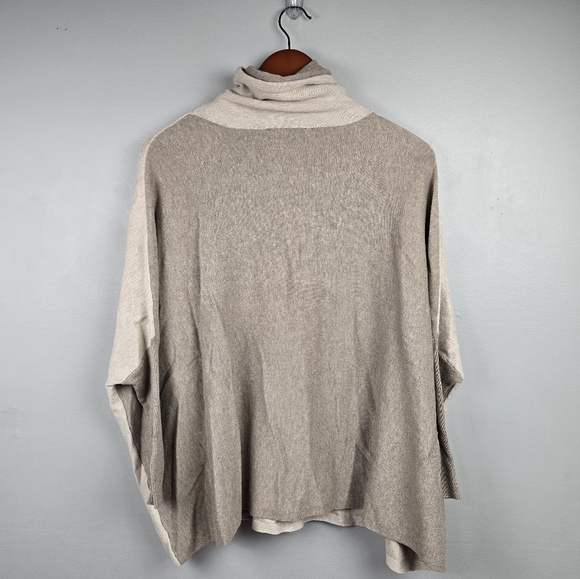 RENUAR Cowl Knit Oversized Sweater Cream Womens Size XS Old Money‎ Quiet Luxury - Picture 8 of 13